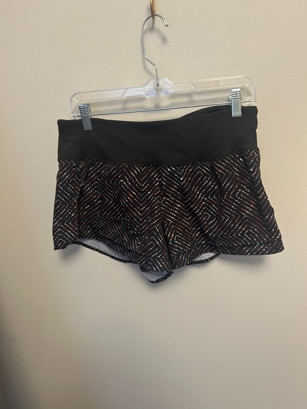 CALIA by Carrie Underwood Black Printed High-Waist Skort Shorts